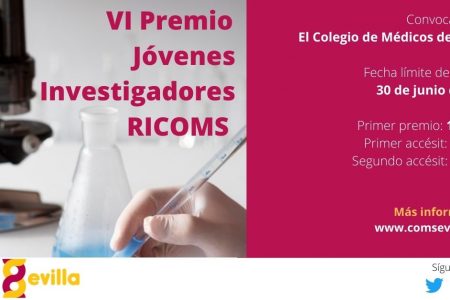 Convocado el VI Premio para Jóvenes Investigadores RICOMS