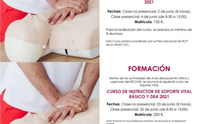 REANIMACIÓN CARDIOPULMONAR: Nueva oferta docente dirigida a médicos y otros profesionales