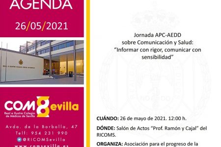 Jornada APC-AEDD sobre Comunicación y Salud: Informar con rigor, comunicar con sensibilidad
