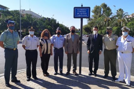 La Glorieta Coronel Doctor Muñoz Cariñanos ya luce en el distrito Bellavista-Palmera