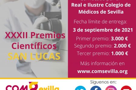 El RICOMS convoca la XXXII edición de los Premios Científicos «San Lucas»