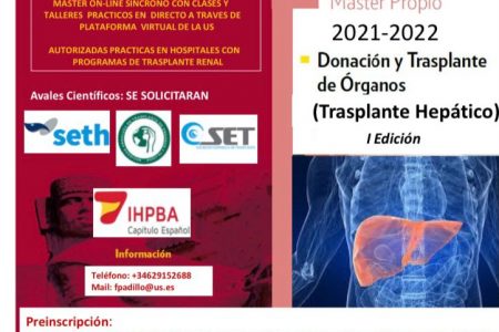 Máster Propio de la Universidad de Sevilla en Donación y Trasplante de Órganos: Trasplante Hepático (I edición)