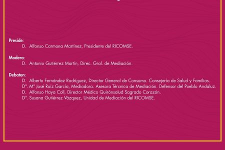 Mesa debate «La mediación sanitaria como resolución extrajudial de conflictos»