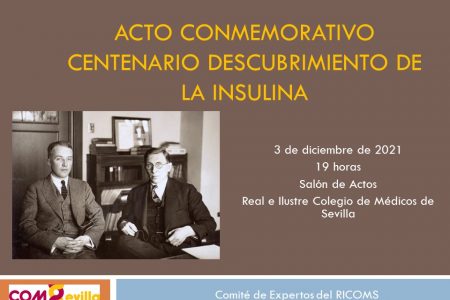 El RICOMS acoge un acto conmemorativo por «El centenario del descubrimiento de la insulina y de su aplicación en el tratamiento de los pacientes diabéticos».