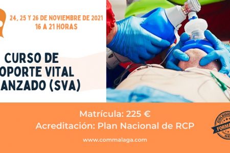 Curso de Soporte Vital Avanzado (SVA) en Málaga