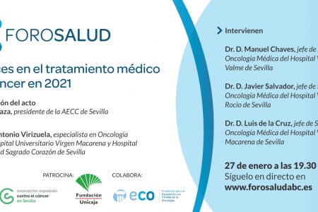 Los avances en el tratamiento del cáncer centrarán el Foro Salud de ABC de Sevilla y la AECC