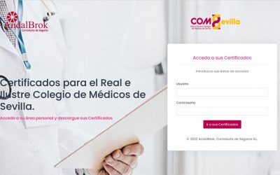Acceso para colegiados a certificados de sus pólizas de RC, decesos, vida y accidentes