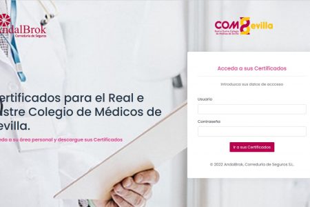 Acceso para colegiados a certificados de sus pólizas de RC, decesos, vida y accidentes