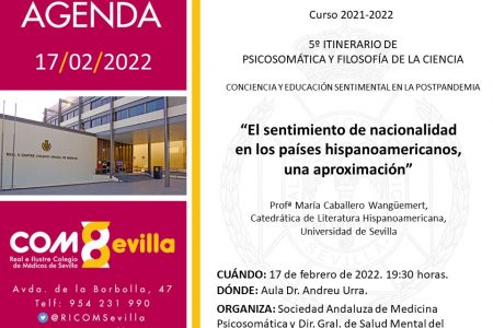 5º Itinerario de Psicosomática y Filosofía de la Ciencia: “El sentimiento de nacionalidad en los países hispanoamericanos, una aproximación”
