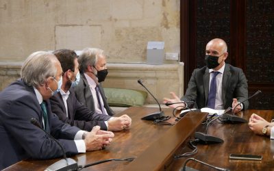 Nueva visita institucional del RICOMS al alcalde de Sevilla