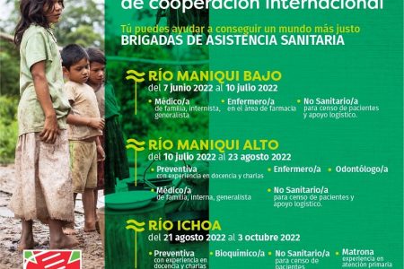 Médicos para voluntariado en la selva amazónica