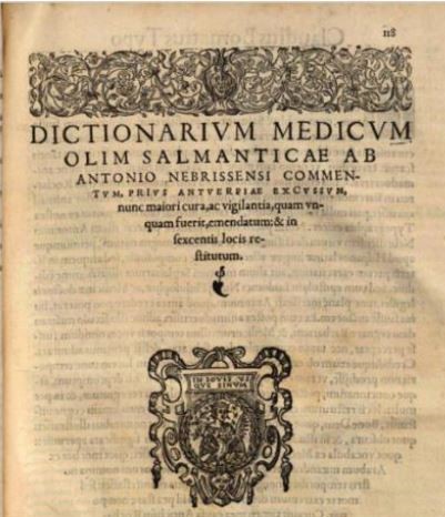 LA TERMINOLOGÍA MÉDICA, EN CASTELLANO, EN LA LEXICOGRAFÍA DEL RENACIMIENTO EN LA PENÍNSULA IBÉRICA