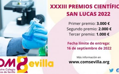 El Colegio de Médicos de Sevilla convoca la XXXIII edición de los Premios Científicos ‘San Lucas’