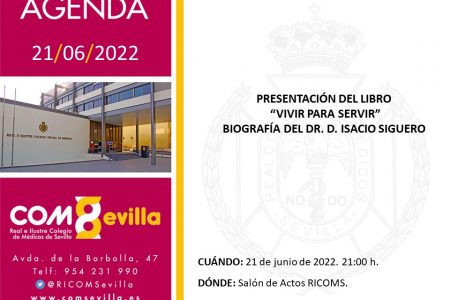Presentación del libro biográfico «Vivir para servir» del Dr. Isacio Siguero Zurdo