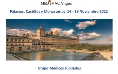Palacios, Castillos y Monasterios. Viaje organizado por la Vocalía de Médicos Jubilados del RICOMS (Del 14 al 19 de noviembre)