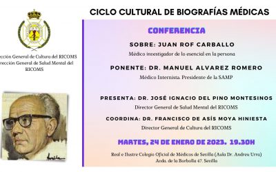 Conferencia sobre el Dr. Juan Rof Gallardo