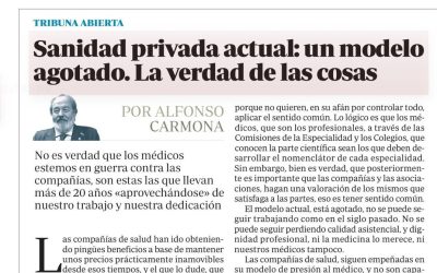 Sanidad privada actual: un modelo agotado. La verdad de las cosas