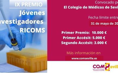 Convocado el IX Premio para Jóvenes Investigadores RICOMS