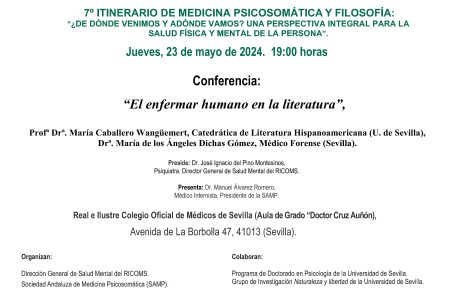 7º Itinerario de Psicosomática y Filosofía de la Ciencia: El enfermar humano en la literatura