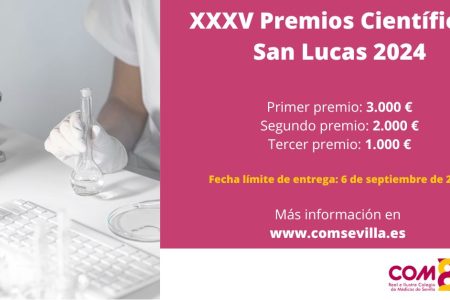 El Colegio de Médicos de Sevilla convoca la XXXV Edición de sus Premios San Lucas
