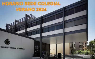 Horario de verano 2024 en la sede colegial