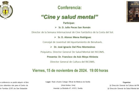Conferencia sobre «Cine y salud mental»