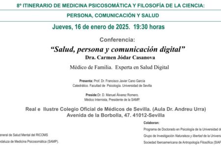 8º Itinerario de Medicina Psicosomática y Filosofía de la Ciencia: Salud, persona y comunicación digital
