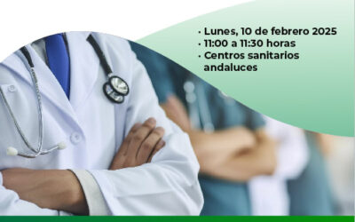 Los médicos andaluces se concentran en señal de protesta contra la reforma del Estatuto Marco
