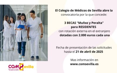 IV Convocatoria de becas «Muñoz y Peralta» del RICOMS para residentes que vayan a realizar rotación externa en el extranjero