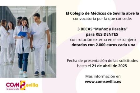 IV Convocatoria de becas «Muñoz y Peralta» del RICOMS para residentes que vayan a realizar rotación externa en el extranjero
