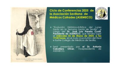 «Evolución histórico-artística del Lunes Santo en la Semana Santa de Sevilla», nueva conferencia de ASEMECO en el RICOMS