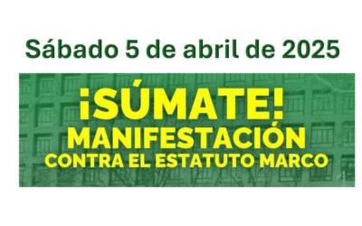 Gran manifestación en Madrid contra el proyecto de Estatuto Marco