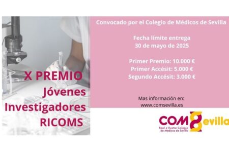 Se convoca el X Premio para Jóvenes Investigadores del RICOMS