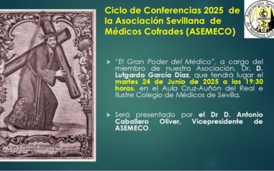«El Gran Poder del Médico», conferencia del Dr. Lutgardo García Díaz organizada por ASEMECO