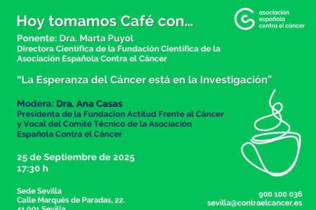 La AECC destaca en Sevilla que «La esperanza del cáncer está en la investigación»