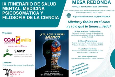 9º Itinerario de Salud Mental, Medicina Psicosomática y Filosofía de la Ciencia: Miedos y fobias en el cine ¿Y tú a que le tienes miedo?