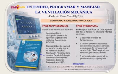 4ª edición del Curso «Entender, Programar y Manejar la Ventilación Mecánica (VentilO2) 2026»