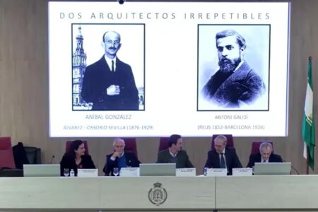 Homenaje a Aníbal González y Antoni Gaudí