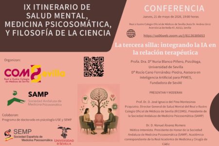 9º Itinerario de Salud Mental, Medicina Psicosomática y Filosofía de la Ciencia: «La tercera silla. Integrando la IA en la relación terapéutica»