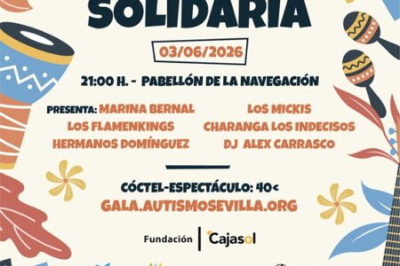 Autismo Sevilla celebra su XXVI Gala Solidaria el próximo 3 de junio en el Pabellón de la Navegación