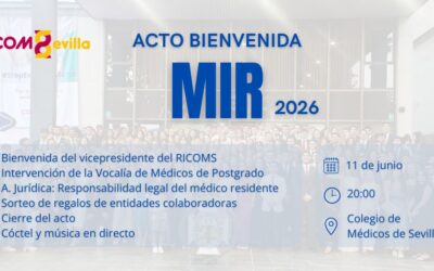 El Colegio de Médicos de Sevilla dará la bienvenida a los nuevos médicos internos residentes el próximo 11 de junio