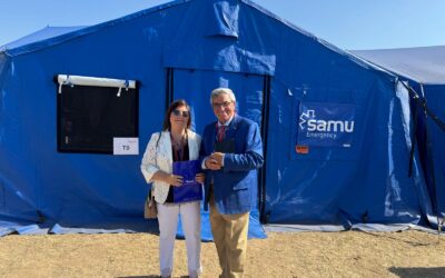 SAMU presenta en Tablada su hospital de campaña acreditado por la OMS para emergencias