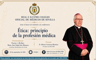 El arzobispo de Sevilla hablará sobre «Ética: principio de la profesión médica» el 24 de septiembre en el Colegio de Médicos
